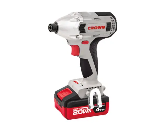 ქანჩსახრახნი დარტყმითი აკუმულატორის უნახშირო Crown CT22021HX-4C2 TB 20 V max