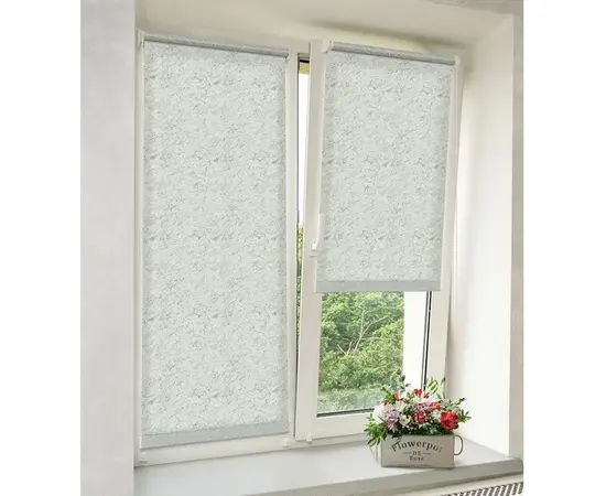 Roller shade grey Delfa СРШ-01МЭ-29507 66(62)/160 cm