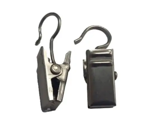 ლითონის რგოლების სამაგრების კომპლექტი Delfa СЗФ-9029  ქრომი მქრქალი 20 ც