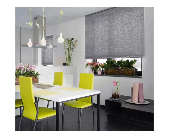 Roller shade dark gray Delfa СРШ-03-29508 140x170 cm