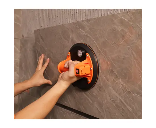 Присоска электрический с вакуумом и манометром Tiler 8128F-EN