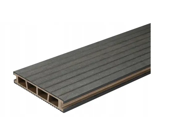 ტერასის დაფა Bergdeck Black Brushed 150x25x2400 მმ 1ც=0,36მ²