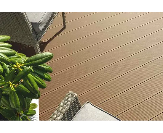 ტერასის დაფა BERGDECK Wild Teak Brushed 1ც=0,36მ² 150x25x2400 მმ