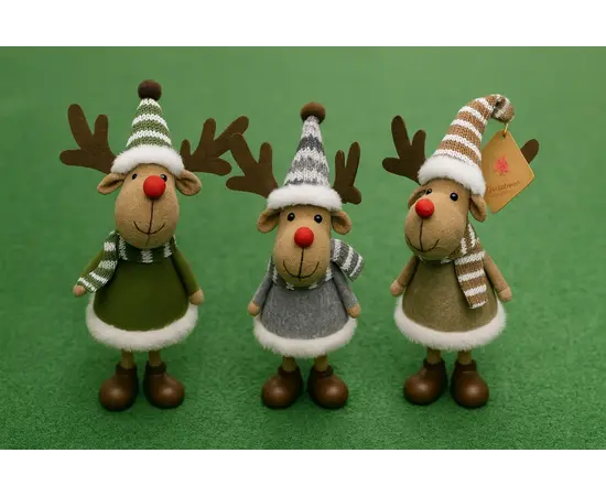 საახალწლო დეკორაცია ირემი 21 სმ