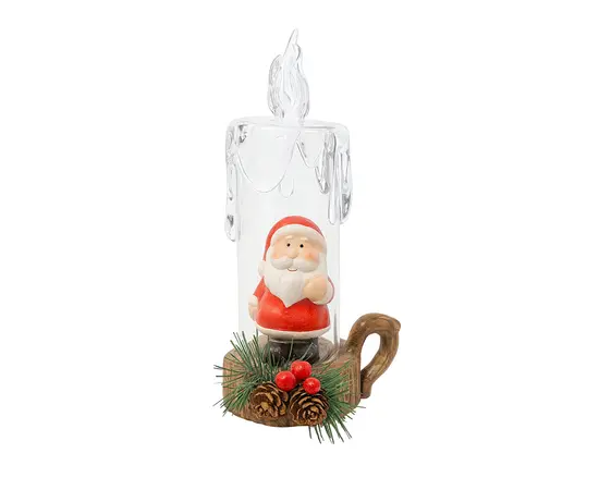 საახალწლო დეკორაცია სანტა ნათებით 19 სმ