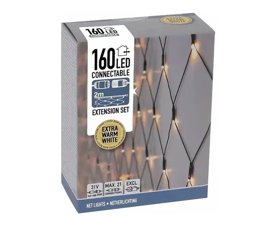 Гирлянда новогодняя connect net 160l extra ww