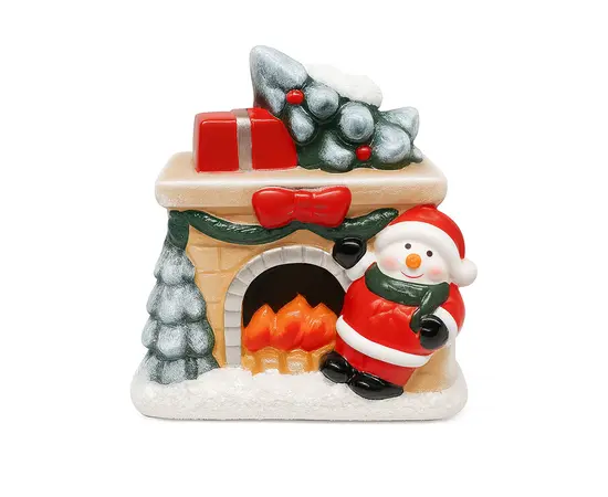 საახალწლო დეკორაცია სახლი ნათებით  14 სმ