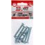 Bolt DIN933 with hexagon head zinc. M6x30 + nut + washer (8 pieces) - package 114051