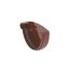 Заглушка желоба левая Giza 120 мм коричневая (10.120.05.002)