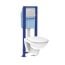 Set Siamp Ingenio Essentiel toilet + installation + button