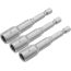 Set bits TOLSEN  3 pcs. with an adapter with a strong magnet 10mm. Length: 65 mm.