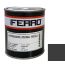 Краска антикоррозионная для металла Ferro 3:1 матовая черная 1 кг