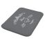 Bath mat Bisk Nicea 07497 50x80 cm grey