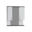 Cabinet with mirror Denko Trend 80 white/anthracite gray