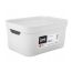 Storage basket with lid Rotho DECO 5L white
