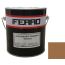 Краска антикоррозионная для металла Ferro 3:1 матовая коричневая 3 кг