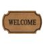 Rug Hamat Ruco Shape Welcome natural 40x70 cm