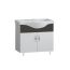 Floor cabinet with washbasin Denko Trend 80 white/anthracite gray