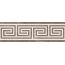 Tile Super Ceramica Decor Luxury Greca Brown 250x800 mm
