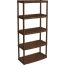 Universal shelving Aleana 122049 5 shelves brown 180x82x37 cm