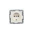 Socket IEK BRITE 1 16A RS11-1-0-Brj with grounding without frame