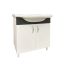 Bathroom furniture with washbasin Denko Trend 65 White Antracite Grey