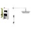 Shower system with thermostat KFA Mokait 5539-501-00 chrome