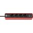 Extension cable 4 Brennenstuhl 1.5m 2 USB switch red black