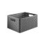 Storage basket Rotho 18L COUNTRY A4 anthracite