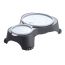 Two-bowl pet food Rotho anthracite