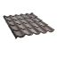 Metal tile 0.45x1180x2000 mm 2.36 m² dark chocolate