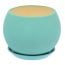 Flower Pot-Sphere Ceramic Silk Teal 1.4l