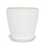 Flower Pot Ceramical Grace N1 White Silk