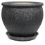 Flower Pot Ceramic Oriana Vietnam №1 Black Silk 18 l