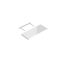 Shelf with hidden fastening white gloss Domax VELANO FSG 65080 595x235 mm