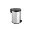 Metal trash can chrome with lid Eformetal 3l 430SS