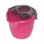 Round plastic bucket with a spin York 12 l
