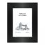 Wooden frame with glass Palitra 30х40 630/07 (black)