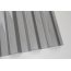 Монолитный профилированный поликарбонат "Borrex" серый 0,8х2000х1050
