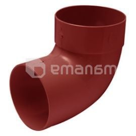 Branch pipe single coupling RainWay 100 mm 67° red